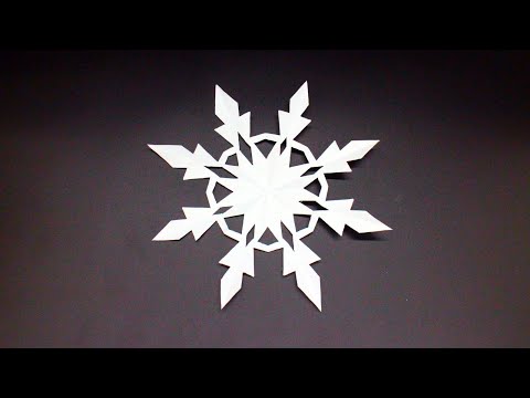 Basteln mit Papier Schneeflocke für Winter, Advent & Weihnachten W+