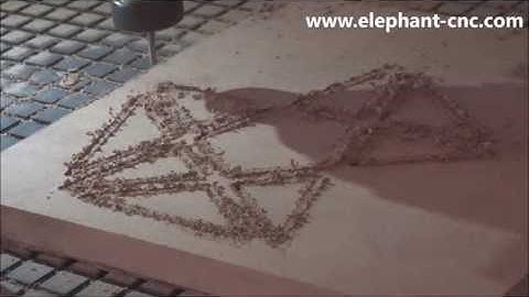 Blue Elephant CNC 1530 atc cnc router cutting 25mm MDF Russia cnc router working and testing