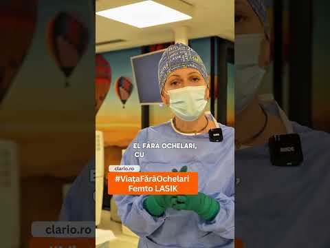 Dr. Monica Apostolescu l-a operat FemtoLASIK pe Cristi, colegul nostru