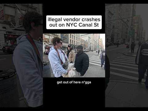 Illegal Vendor Crashes Out in NYC