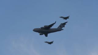 Boeing C17 Globemaster and Typhoon FGR4s, Royal Edinburgh Military Tattoo Flypast 15th August 2026