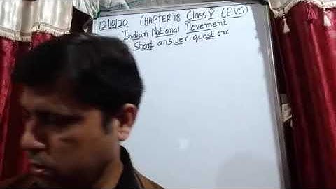 Class V EVS 12- 10-  2020 by Mr Rupesh Chapter 18 Indian National Movement