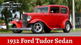 🔥 1932 Ford Tudor Sedan Street Rod – All Steel Body | 350 V8, TH350 Auto, A/C | Show Quality Hot Rod 1932 Ford Street Rods For Sale
