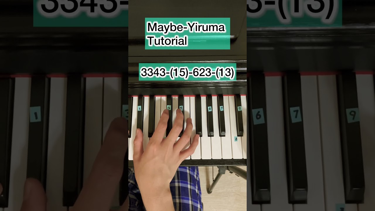 Maybe-yiruma short piano tutorial        