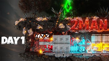 DAY 1 OF CLAIMING MY OP DROPDOWN LAVA CAVE - INX 2 MAN - ARK: Survival Evolved
