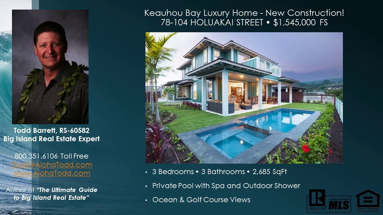 New Luxury Construction Homes for Sale Keauhou Bay Big Island YouTube