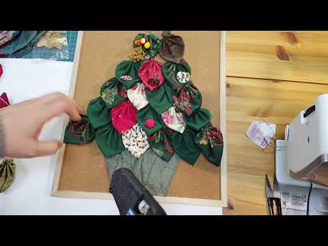 퀼트-잎사귀로-벽걸이-트리-만들기-make-wall-hanging-christmas-tree-with-fabric