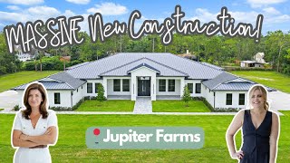Luxury New Construction Home Tour - Jupiter Farms - Pool, Gym, Sauna, Guest House and More!