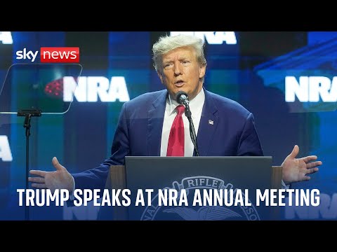 Watch live: Donald Trump delivers a speech at the NRA Leadership Forum in Texas