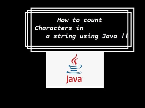 How to Count Character's in the String #Java #Interview #sdet