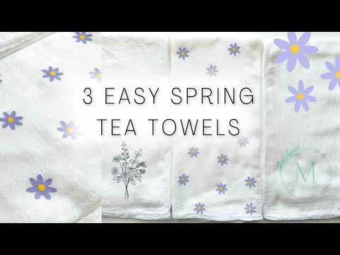 DIY Linen Tea Towels  Upcycle Sewing Project - Tidbits