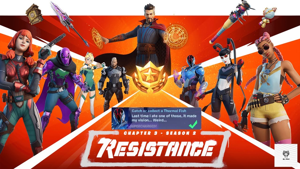 Catch or collect a Thermal Fish - Fortnite