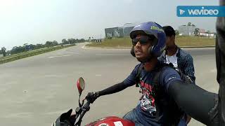 One hand bike riding pagla world.