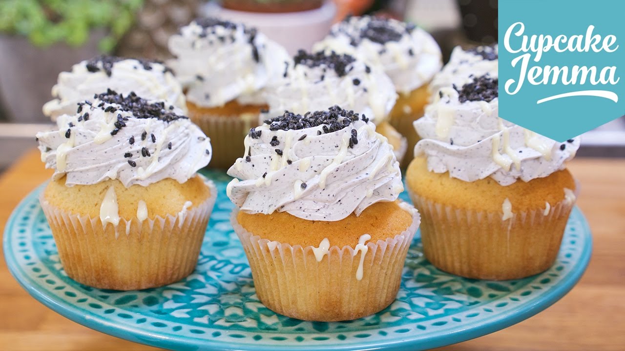 Black Sesame & White Chocolate Mudcake Cupcakes | Cupcake Jemma | CupcakeJemma