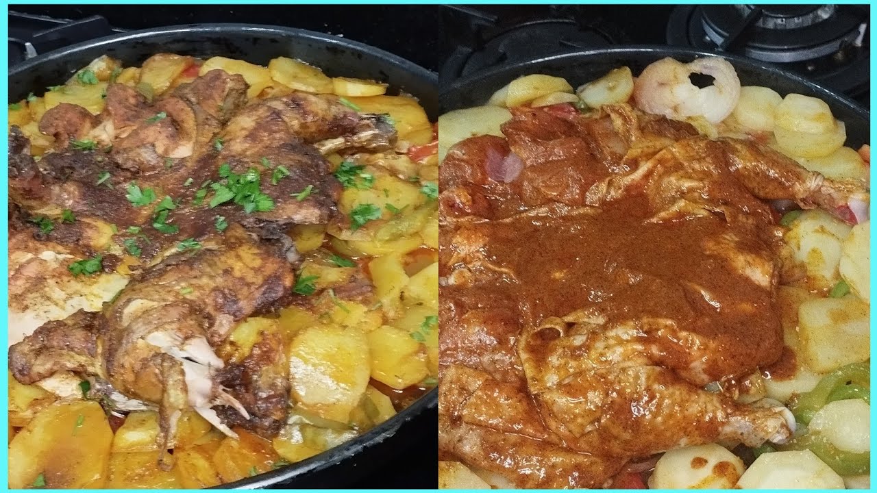 بطاطا والدجاجة في الكوشة بتتبيلة هبال