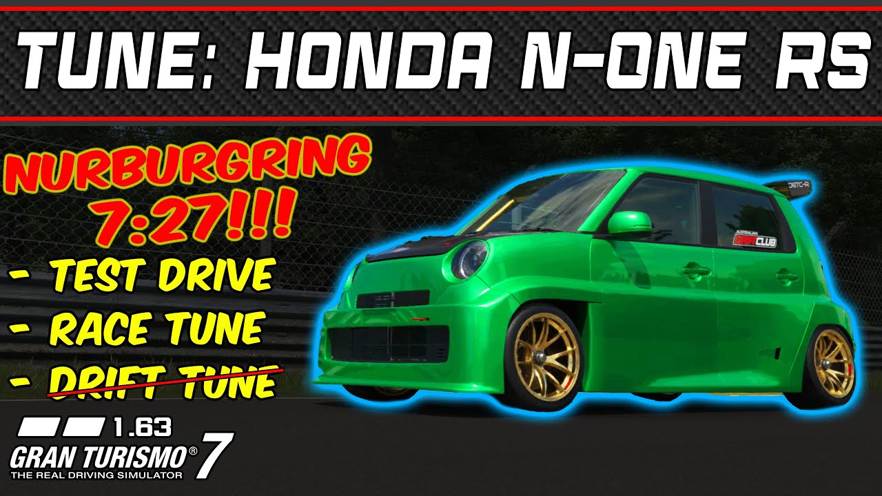 GT7 — тюнинг: Honda N-ONE RS '22 — Gran Turismo 7 — 1.63