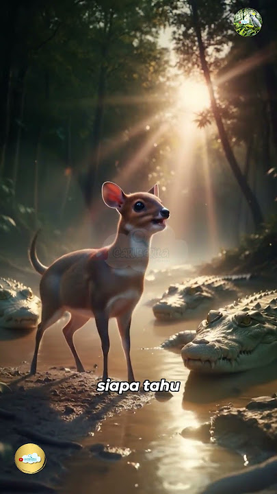 ⚡ Mouse Deer Tricks Crocodile! Check This Out 😲#wildanimalstories #wildlifeshorts #natureinspirat...