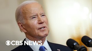Biden says House GOP must pick "America or Trump" in foreign aid push