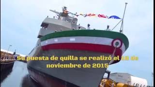 Botadura de la nueva Patrulla Oceánica PO-166 ARM “Hidalgo”