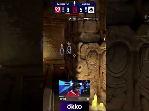 Тиммейт упал, Spinx тащит раунд 1 в 2 #esl #cs #кс #counterstrike #csgo #clutch