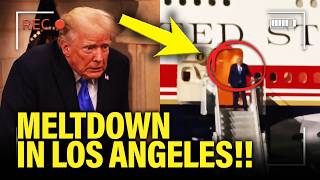 Trump has PUBLIC MELTDOWN on LA TRIP after LOSING WAR!!