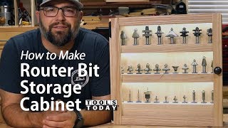 How To Make A Router Bit Storage Cabinet Extended Version Toolstoday