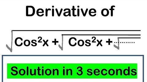 Differentiation Shortcut Method | Trick to find derivatives of infinite series #jee #differentiation