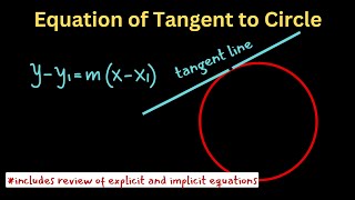 Implicit Differentiation Example | Equation of a tangent line - STEP-BY-STEP GUIDE| Calculus 12 Mastering Implicit Differentiation Step By Step Guide