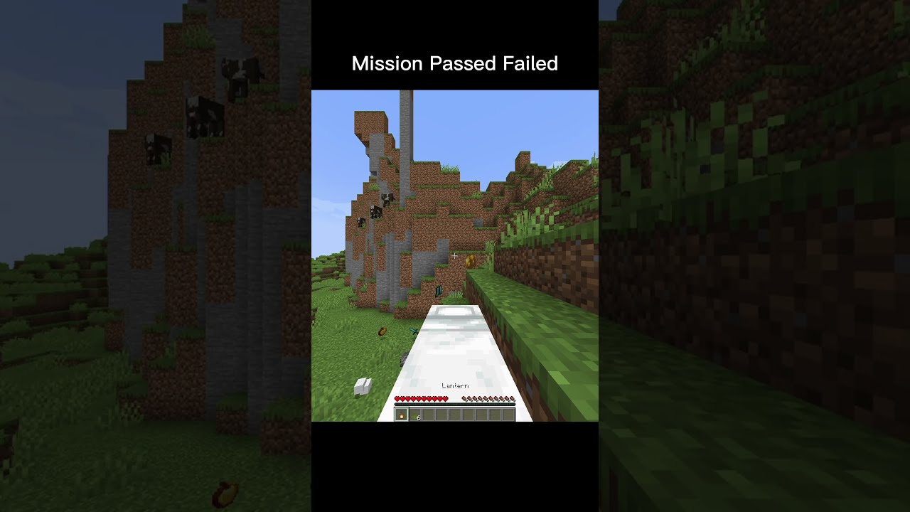 Minecraft Mission Passed Failed Shorts