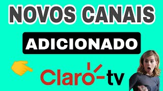 Novidades, Novos Canais Adicionado Na Clarotv..