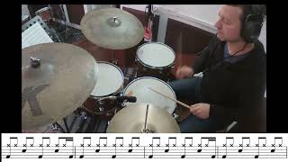 Crazy (Gnarls Barkley) drum cover + score