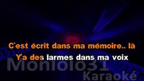 Amel Bent - triste (Dévocalisé) Karaoké