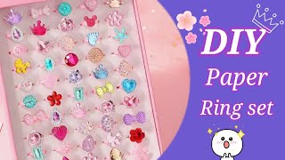 how to make ring set/Homemade cute ring set at home/Diy ring/how to make ring