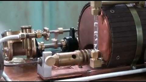 Steam boiler feed pump in action