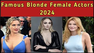 Famous Blonde Female Actress In 2024
