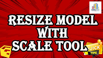 (தமிழ்) Resize your sketchup model easliy with scale tool