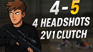 4-5 4 HEADSHOTS 2V1CLUTCH🔥🔥🥵
