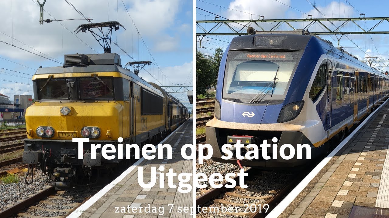 Treinen op station Uitgeest - 7 september 2019