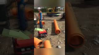 Installing Drainage Pipes 🚧 House Base 👷 FS25 #fs25 #ls25 #farmingsimulator25 #fs25mods