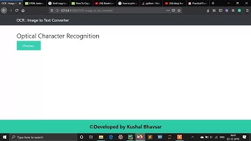 OCR: Fetch Text from Image in Flask python(WebApp)