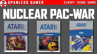 Celebrity Missile Command, Pac-Man, and Qix reviewed for the Atari 5200 Profile