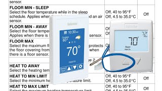 Slab Sensing Thermostats For Radiant Heat Applications