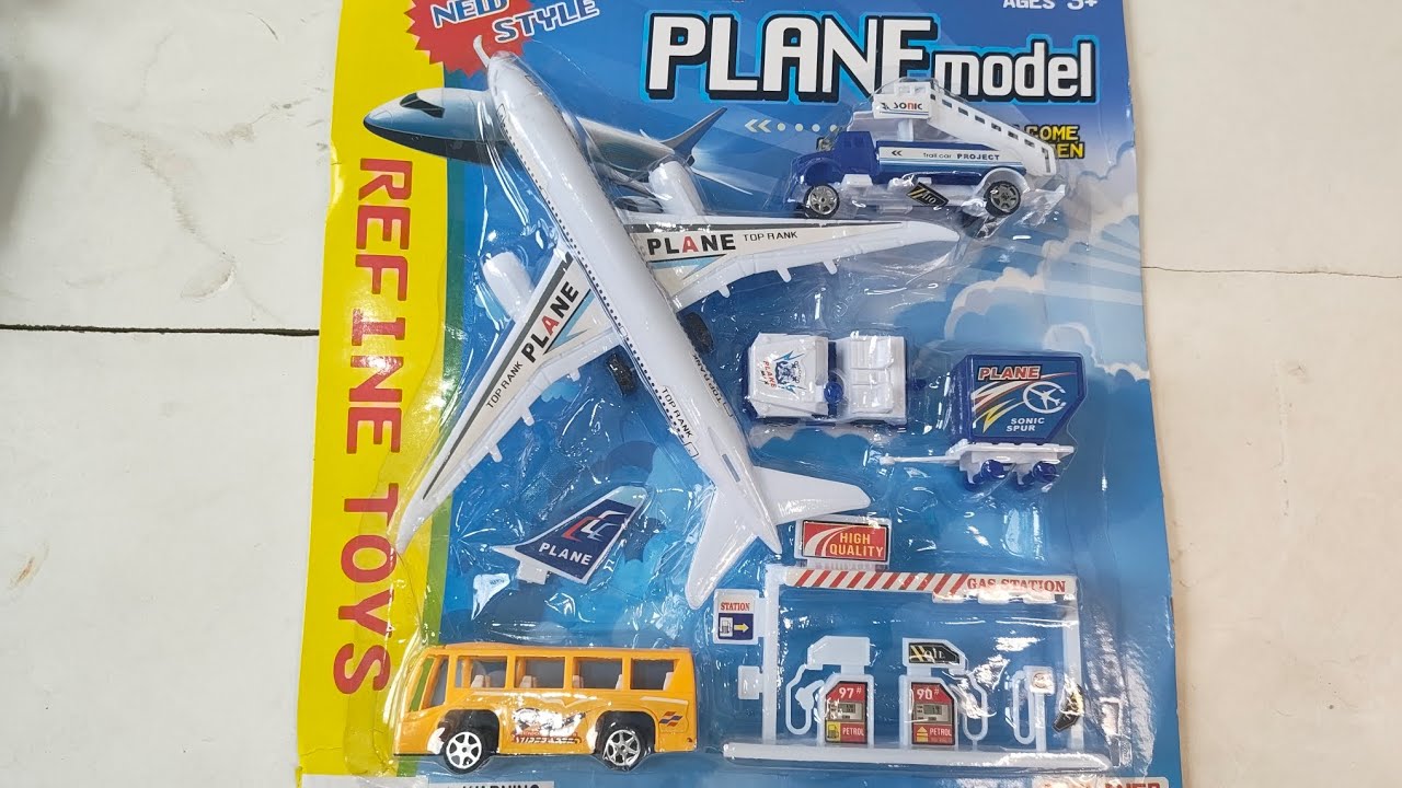 ​1:56 Minutes Seconds of Satisfying ASMR Toy Unboxing:Airplane, Petrol Pump,Helicopter&FireTruck✈️⛽🚁