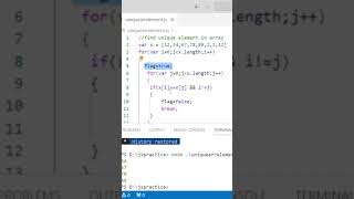 how to print uniqe element in JavaScript | print uniqe element in JS #javascript