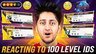 Reacting To Only 100 Level Free Fire Accounts 😍 Rating 0/10 - Free Fire screenshot 2
