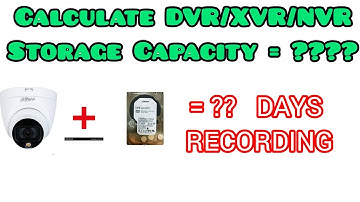 How to Calculate Storage of CCTV Camera in HDD | Disk Calculator | CCTV storage capacity