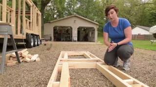 Home Loft Concepts Step One Brown TV Stand Tiny House Construction: Step 6 - Framing the Dormers for the Sleeping Loft
