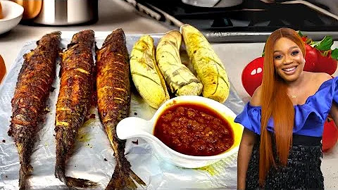 HOW TO MAKE AUTHENTIC BOLE, ROASTED FISH + PEPPER SAUCE  | BOLI AND FISH | NIGERIAN FOOD