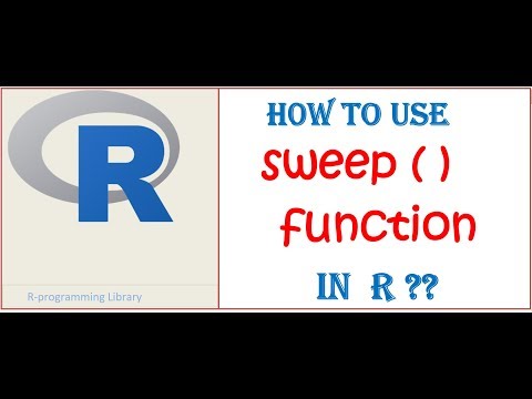 sweep( ) function in R || R programming tutorials