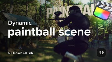 mTracker 3D Tutorial - Creating a dynamic paintball scene with freeze frames and titles - MotionVFX